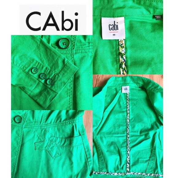 CABi Verde Jacket Blazer Pockets One Button Cotton Stretch XS Women’s - Picture 7 of 16